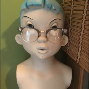 Vintage cats eyes rhinestone eyeglasses